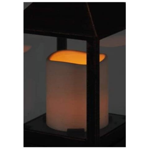 Lanterna A Candela Edm Led - Stile Vintage - 10,5 X 10,5 X 23 Cm - 71654 - Foto 2