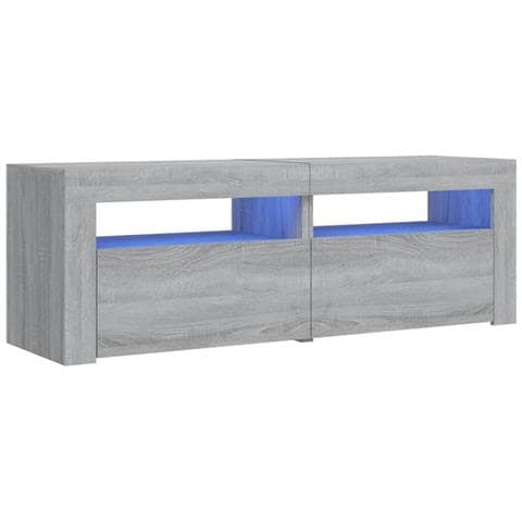Mobile Porta TV con Luci LED Grigio Sonoma 120x35x40 cmcm - Foto 1