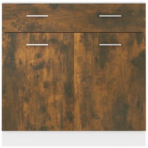 Mobile con Cassetto “Lyon” Rovere Fumo 80x46x81,5 cm - Foto 2