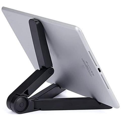 Supporto Regolabile Per Tablet, Supporto Pieghevole Per Telefono Da Scrivania Black - Foto 2