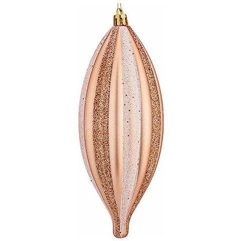 Set Di Addobbi Di Natale Affusolato Rame Pvc 3 X 3 X 18 Cm (12 Unità) - Foto 2