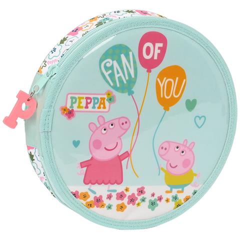 Astuccio Peppa Pig Cosy Corner Rotondo Azzurro Chiaro (18 Pezzi) - Foto 1