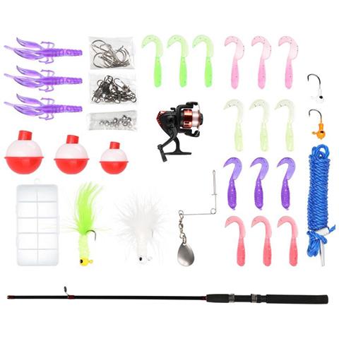 Set Pescatore Completo Di Canna Da Pesca 165cm Mulinello Classe 20 Lenza Avvolta - Foto 1