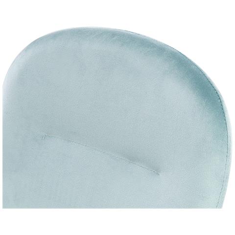 Sedia Da Scrivania Priddy Velluto Verde Menta - Foto 2