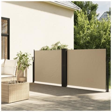 Tenda da Sole Laterale Retrattile Beige 120x1200 cm - Foto 2