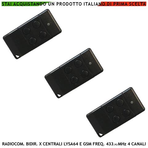 Telecomando 4 Canali Freq. 433,92 Mhz 2 Pezzi Per Inserimento E Disinserimento Totale E Parziale Come Giorno Notte Per - Foto 1