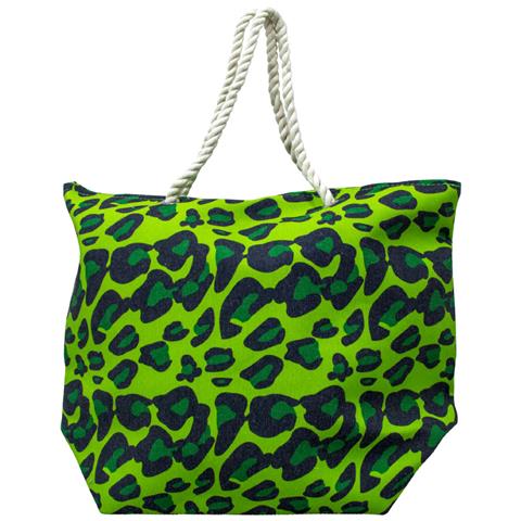 Borsa Mare Spiaggia Piscina Borsone Grande Tasca Portaoggetti Modello Campeche Borsa Verde - Foto 1