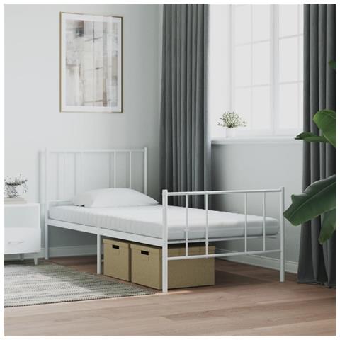 Materasso In Schiuma Bianco 100x220 Cm 7 Zone Durezza 20 Ild - Foto 2