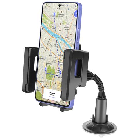 Supporto Auto Per Smartphone Flessibile E Rotante Fissaggio A Ventosa - Foto 1