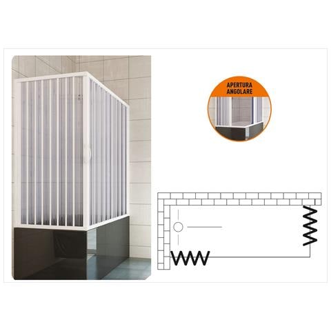 Box Doccia Per Vasca A Parete In Pvc Modello Piranha - Foto 2