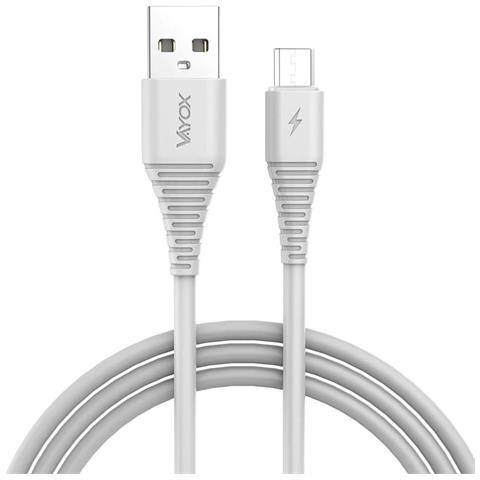 Cavo Usb - Micro Usb 1m Bianco Va0055 Vayox - Foto 6