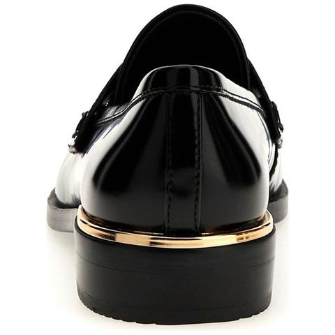 Kaine Loafers Mocassino Pelle Di Mucca Scarpe Donna Nero Eu 36, Fltkni Ele14 Black - Foto 3