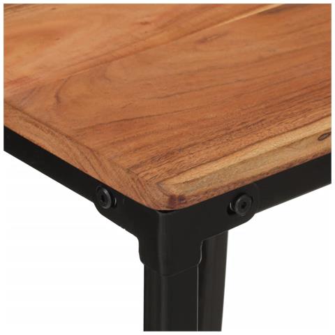 Sedie da Bar 2 pz in Legno Massello di Acacia - Foto 10