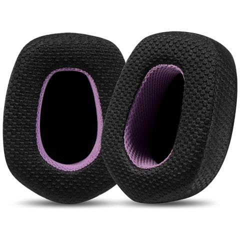 Cuscinetti Auricolari Di Ricambio Per Cuffie Logitech G733 - Mesh Nero/viola - Foto 1