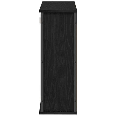 Pensile da Bagno con Specchio Rovere Nero 60x21x60 cm - Foto 2