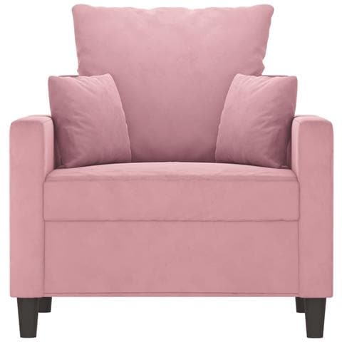 Poltrona Rosa 60 Cm Velluto - Foto 3