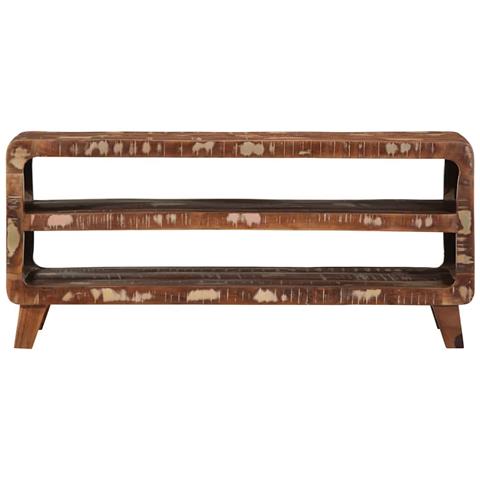 Mobile Porta Tv 105x46x32 Cm In Legno Massello Di Recupero - Foto 2