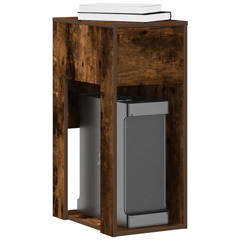Supporto Per Computer A Torre Con Cassetto Rovere 30x44x74 Cm - Foto 1