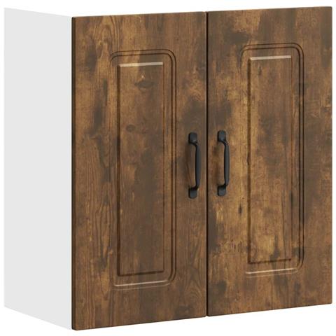 Pensile Da Cucina Kalmar Rovere Fumo In Legno Multistrato - Foto 2