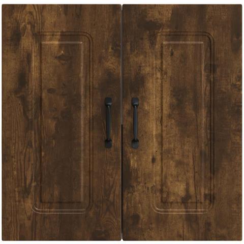 Pensile Da Cucina Kalmar Rovere Fumo In Legno Multistrato - Foto 3