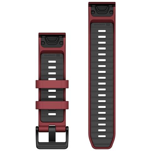 Cinturino In Silicone Quickfit 22mm, Marsala /graphite - Foto 3