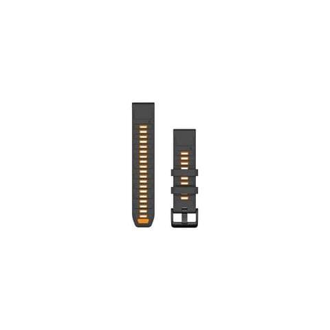 Garmin Quickfit-armband 22 Mm Silikon Graphit/spark Orange (010-13392-05) - Foto 1