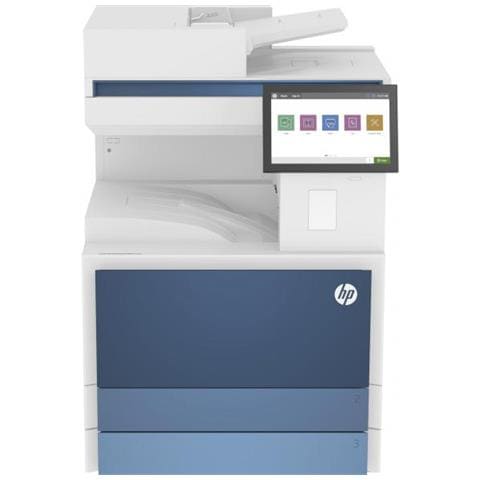 Stampante Multifunzione LaserJet Managed E731dn A3 1200 x 1200 DPI 30-40 ppm Fronte Retro Blu Bianco - Foto 1