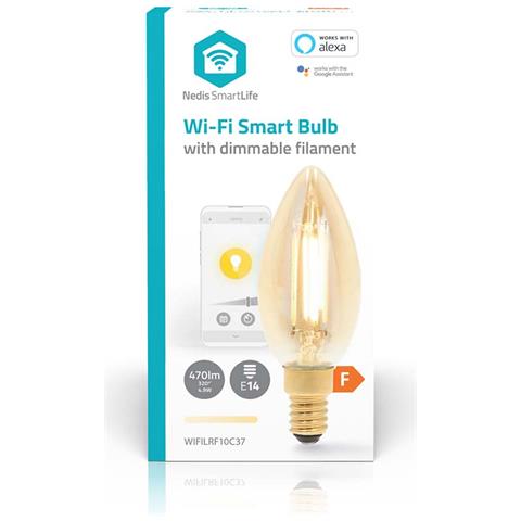 Lampadina Connessa Wi-fi Led 5w 470lm E14 Smartlife A Forma Di Candela, Bianco - Foto 2