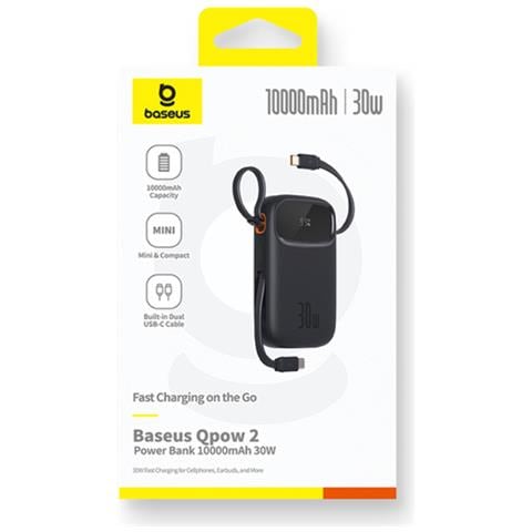 Qpow 2 Polimeri di litio (LiPo) 10000 mAh Nero - Foto 2