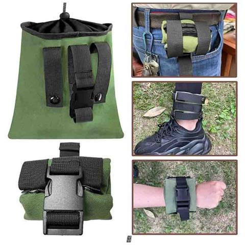 Borsa Da Foraggio In Tela - Borsa Per La Raccolta Di Bacche A Mani Libere Green - Foto 5