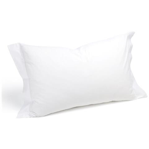 Coppia Federe In Cotone Colore Bianco Misura Standard - Foto 2