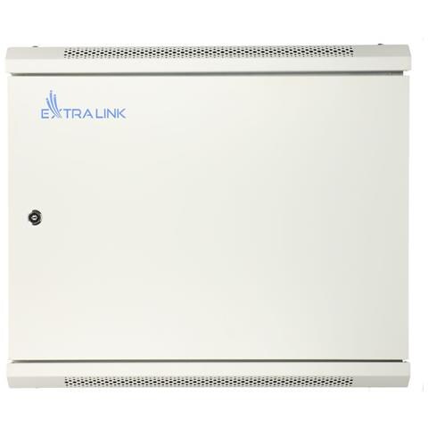 Extralink Armadio per montaggio su rack 9U 600x450 ASP Grigio fissaggio al muro, porta di metallo, Da parete, 9U, 55 kg, Lucchetti, Griglie, Grigio - Foto 2