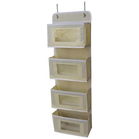 Organizzatore Multistrato A 4 Scomparti Per Armadio - Soluzione Salvaspazio Khaki - Foto 1