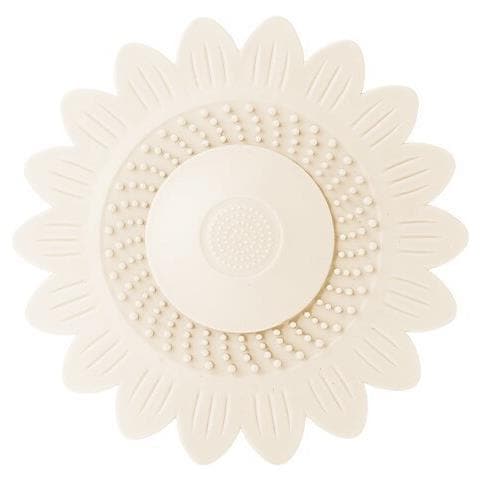 Nuovo Copriwater In Silicone Deodorante Per Scarico A Pavimento Girasole White - Foto 2