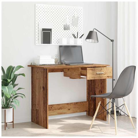 Scrivania Legno antico 100 x 50 x 76 cm Legno multistrato - Foto 2