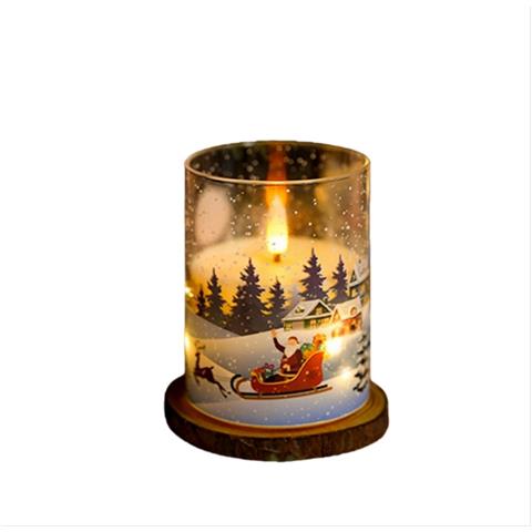 Candele Led Atmosfera Natalizia Con Luci A Filo Di Rame - A Batteria - Foto 1