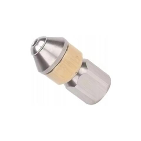 Ugello Rotante 045 Per Pulizia Fognature - Acciaio Inox E Ottone | Filettatura 1/8""f, 350 Bar, 155°c | Compatibile Con Idropulitrici - Foto 1