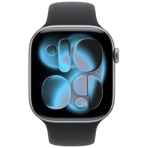 Watch Series 11 GPS + Cellular 46mm Cassa Alluminio Grigio Siderale con Sport Band Nero - S /M - Foto 2