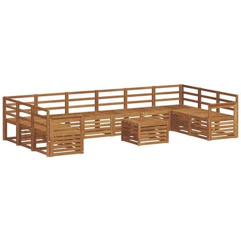 Set divani Naturale Legno di Acacia Massello - Foto 1