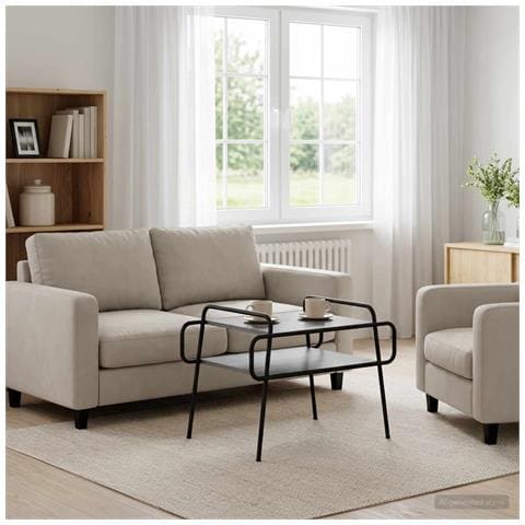 Tavolino da salotto Sonoma grigio 70 x 50 x 51 cm - Foto 2