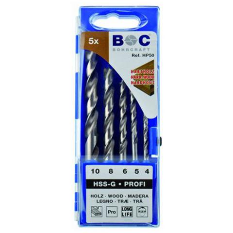 Assortimento Punta Elicoidale Per Legno HSS-G - 5 Pezzi - Foto 1