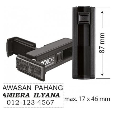 Timbro Colop 30 Autoinchiostrante Personalizzato Tascabile Colop 30 18x47mm Qualità Professionale - Foto 2