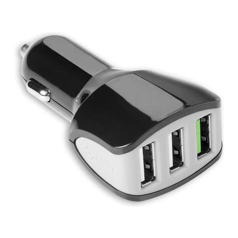 Caricabatterie da Rete Universale con 3 Porte USB Colore Nero - Foto 1