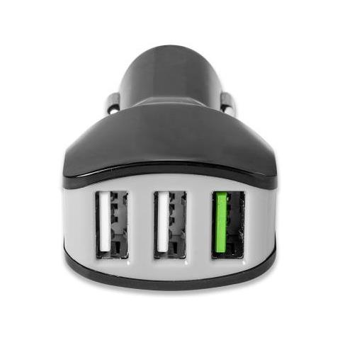 Caricabatterie da Rete Universale con 3 Porte USB Colore Nero - Foto 2