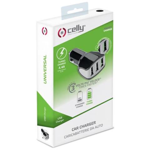 Caricabatterie da Rete Universale con 3 Porte USB Colore Nero - Foto 4