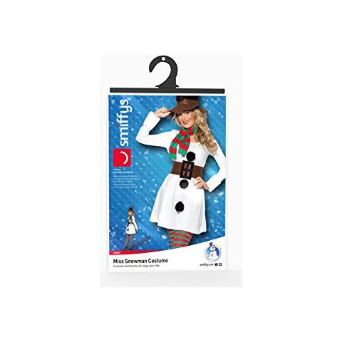 Costume Pupazzo Neve Donna Natale Small - Foto 5
