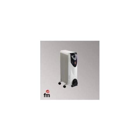 Radiatore olio FM HEATING RW-15 Potenza 1500 W Colore Bianco /Nero - Foto 3
