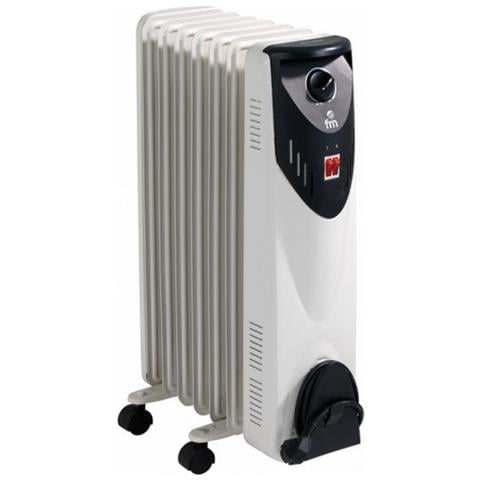 Radiatore olio FM HEATING RW-15 Potenza 1500 W Colore Bianco /Nero - Foto 1