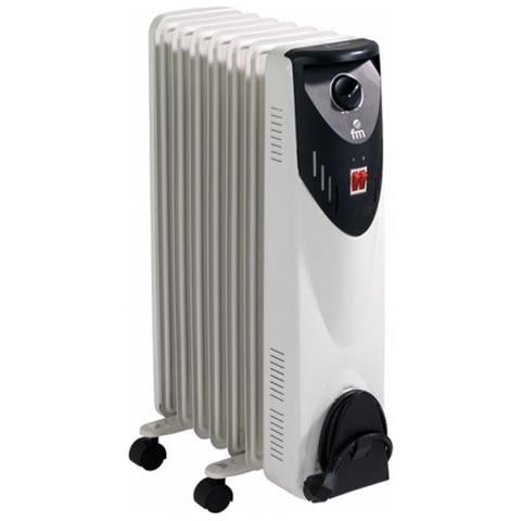 Radiatore olio FM HEATING RW-15 Potenza 1500 W Colore Bianco /Nero - Foto 2