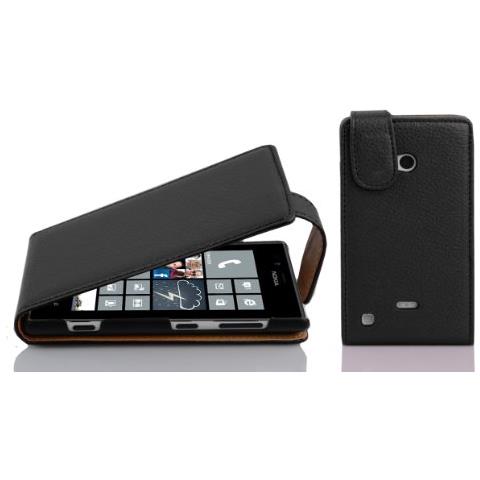 Custodia Compatibile Con Nokia Lumia 720 In Nero Ossido - Coperchio Protettivo In Design Flip Realizzato In Similpelle Testurizzata - Foto 1